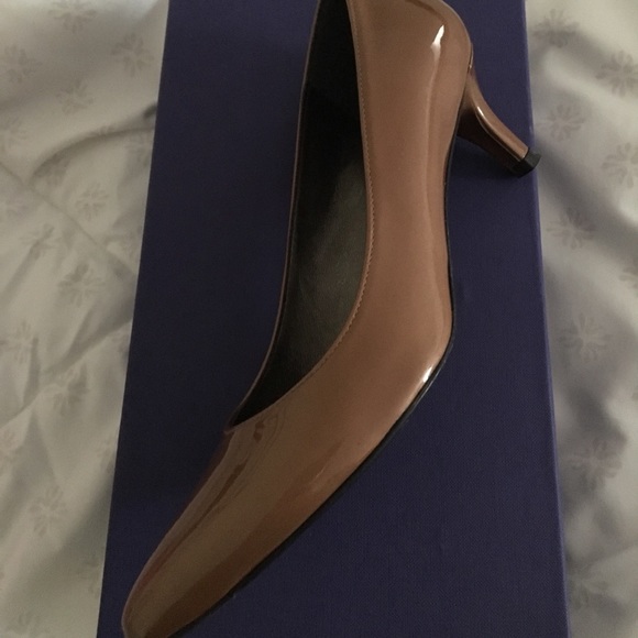 Bronze Stuart Weitzman Muse Pump Bruciato Quasar - Picture 6 of 8